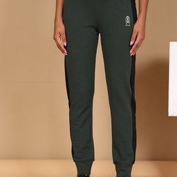 Zicada Women Colourblocked Skinny Fit Joggers Trousers-image-75