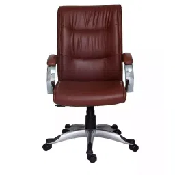 Ergonomica High Back Leatherette Office Revolving Chair/Manager Chair Brown, ER14-image-84