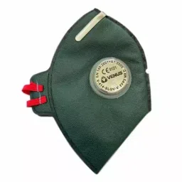 SSWW N95 V-414 SLOV Nose Safety Face Mask Non-Woven Free Size Green for Multipurpose Use (Pack of 50 pcs)-image-49