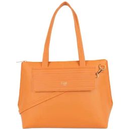 Baggit Orange PVC Solid Tote Handbag-image-68