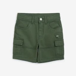 HOP Kids by Westside Olive Mid-Rise Shorts-image-62