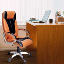 Mezonite High Back Brown Leatherette Office Executive Chair KI734-picture-30