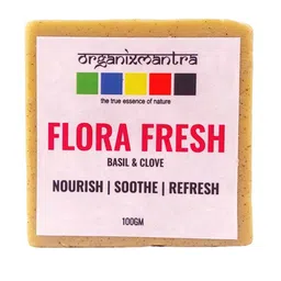 Organix Mantra Flora Fresh Natural Bath Soap Infused With Basil & Clove -100g-image-6