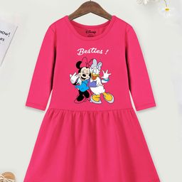 YK Disney Print Fit & Flare Dress-picture-16