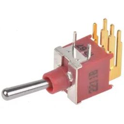 RS PRO Toggle Switch PCB Mount On-(On) DPDT Through Hole Terminal, 7347157P image 2