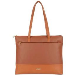 Enoki by Baggit Tan Textured Large Tote Handbag-image-18