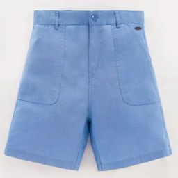 Edheads Kids Blue Cotton Regular Fit Shorts-image-72