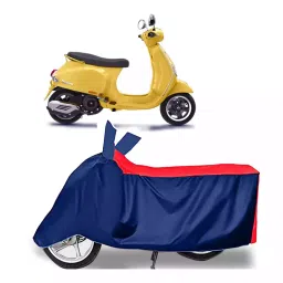 Auto Pearl Two Wheeler Cover with Bag for Vespa VXL 125 BS6, Red & Blue-picture-32