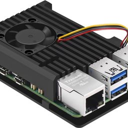 REES52 Super Thermal Tape] Raspberry Pi 5 Case, Raspberry Pi 5 Armor Case Metal Case with 4 Pin PWM Cooling Fan Aluminium Alloy, Raspberry Pi 5 Fan, Pi 5 Heatsink for Raspberry Pi 5 image 1
