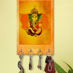 999Store Stylish Wood Wall Mount Decorative Key Holder - Ganesha-picture-47