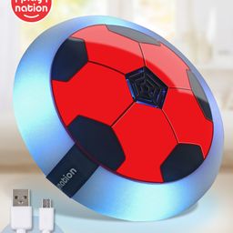 Play Nation Rechargeable Hover Ball with Music & Light - Red & Black-19
