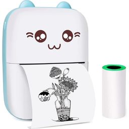 AKN TOYS Mini Sticker Printer, Mini Pocket Printer with 13 Rolls Thermal Paper, Mini Thermal Pocket Printer, iOS Android APP(Color May Vary)-11