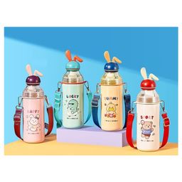 Sanjary Premium Stainless Steet Water sipper Bottle for Kids 540ml color design may vary-picture-21