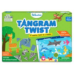 Skillmatics Art & Craft Activity - Tangram Twist Amazing Animals, STEAM Toy, Craft Kits, Puzzles, DIY Activity, No Mess Sticker Art, Educational for Boys & Girls, Gifts for Ages 4 to 7-7