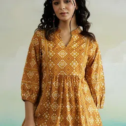 SANSKRUTIHOMES Women Ethnic Motifs Printed Cotton Top-picture-27