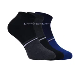 SOXVIEW Pack of 3 Men Striped Ankle Length Socks-image-32