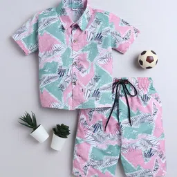 BAESD Boys Printed Shirt with Shorts-image-88