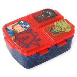 Avengers Multi Compartment Sandwich Lunch Box With Attractive Print - Red image 5