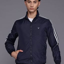 Allen Solly Sport Contrast Stripe Bomber Jacket-picture-29