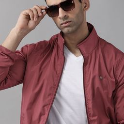 Roadster Men Maroon Solid Tailored Jacket-picture-36