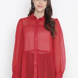 Oxolloxo Red Regular Fit Shirt-23