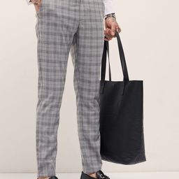 THE BEAR HOUSE Men Men's Checked Slim Fit Formal Trouser-image-94