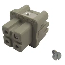 Harting Heavy Duty Connector Inserts / Modules SOCKET, HAN3A, 3+E WAY, 0920 003 2711-35