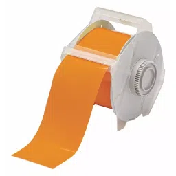 BRADY Continuous Label Roll 2-1/4 inch Width Vinyl Orange, 3ME40 (Roll of 100 Feet)-50