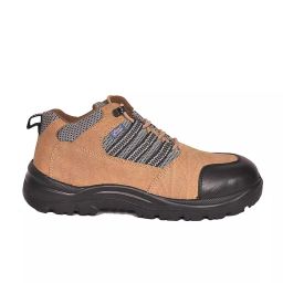 Allen Cooper Steel Toe Safety Shoes Low Ankle Antistatic PU Sole Size 8 UK/India Brown, AC-9005-image-51