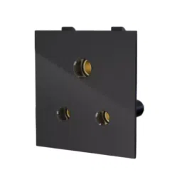 Cona StatuS 3 Pin Socket 240 V 6 A Current Black, 22036-26