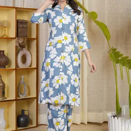 KALINI Women Floral Printed Regular Kurta with Palazzos-picture-45