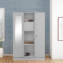 Godrej Interio Slimline 3-Door Steel Almirah, Royal Ivory (1-Year Warranty, 1 Locker)-image-35