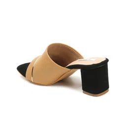 ELLE Open Toe Block Heel Mules image 4