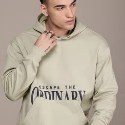 The Roadster Life Co. Typography Printed Relaxed Fit Hooded Sweatshirt-image-13