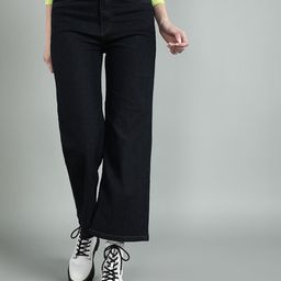BAESD Women Flared High-Rise Low Distress Stretchable Jeans-image-33