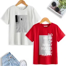BAESD Boys Pack of 2 Cotton Tshirt-image-86