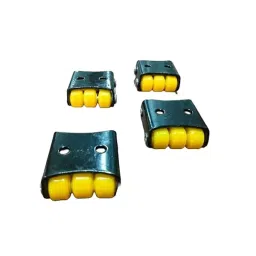 Implemental Nano Sixer Caster Trolley Wheels 2 inch Swivel Yellow & Black for Material Handing (Pack of 16)-33