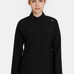 Zelocity by Zivame Women Solid Mock Collar Sporty Jacket-image-87