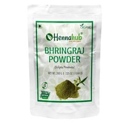 HENNAHUB Herbal Bhringraj Powder For Promoting Hair Growth -200g-21