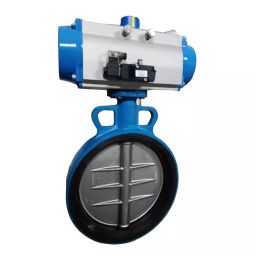 India Valve 4 inch Actuator Operated CF8M Disc Material Double Acting NBR Rubber Moulded Butterfly Valve-22