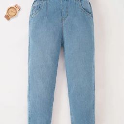 Ed-a-Mamma Girls Blue Solid Jeans-image-29