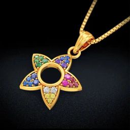 Joyalukkas Gold 22K Color Cascade Locket Pendant for Women-image-32