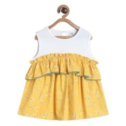 MINIKLUB Kids White & Yellow Cotton Printed Top-image-21