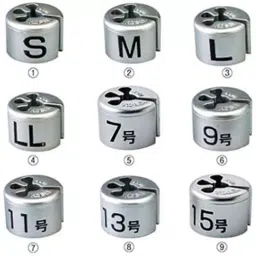 AS ONE Hanger Size Marker Φ14×H1 mm Matte Silver Plating Made Of Abs Resin, 61-200-9-1 (Pack of 50)-image-9