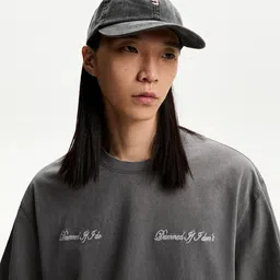 Bershka Men Embroidered Baseball Cap-picture-4