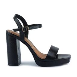 London Rag Women's Black Ankle Strap Sandals-image-18