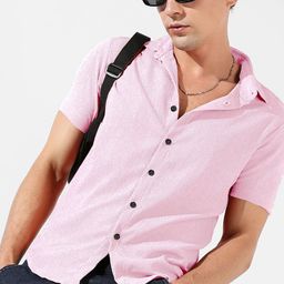 SZN Textured Spread Collar Short Sleeves Standard Casual Shirt-image-6