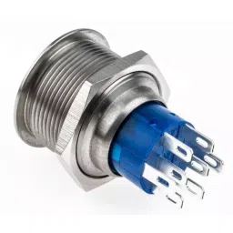 RS PRO Illuminated Push Button Switch Panel Mount 22.2 mm DPDT Green LED 250 V AC, 1759237 image 5