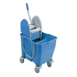 TASKI 12+18 L Bucket Mop Wringer Trolley 4 Wheel Assorted For Cleaning And Mopping Floors, D6012993 (Pack of 4)-18