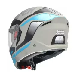 Studds TROOPER D1 DECOR MATT GREY (600 mm) X Large Full Face Flip-Up Helmet, D1 MATT GREY N1 image 4